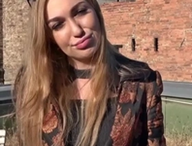 German scout - fashion teen model liza talk to anal for cash