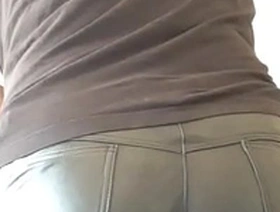 Xv cane on leather and bare bottom