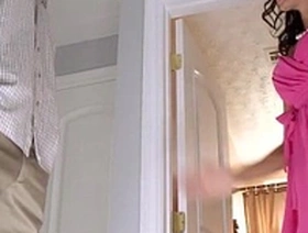 Horny housewives facial from her husbands pal