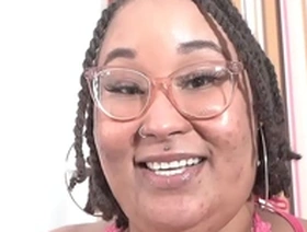 Pretty santana goes cowgirl on a big black cock