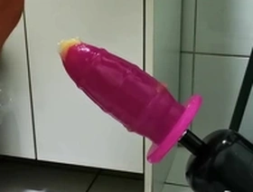 Getting anal fucked by my fucking machine with an xxl plug