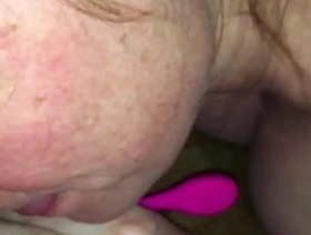 Rimjob taint sucking lush toy ass fucking breast milk blowjob for husband on mother's day cumshot in face pov - bunnieandthedude