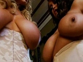 Brandy Talore and Kelly Madison indulge in threesome with a busty lover