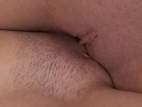 Young girls indulge in softcore lesbian play with their tiny pussies