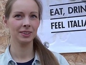 German agent's first-time meeting with teenage model Kinuski results in multiple orgasms