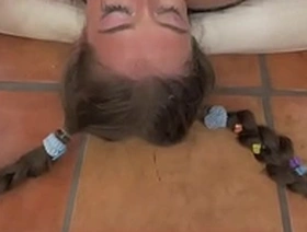 Seductive teenager receives intense anal pleasure after giving a deepthroat performance