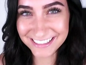 Amateur girls audition for porn and engage in deepthroating and licking