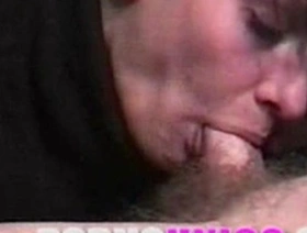 Amazing milk-fed MILF gives great head
