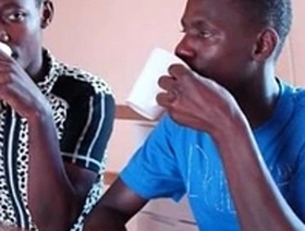 Black african twinks blowjob and piss party