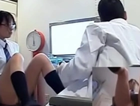 Doctor's examination of a Japanese schoolgirl