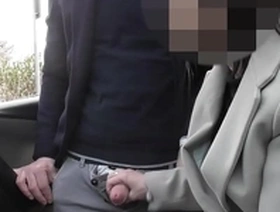 Dogging my wife in public car parking and jerks off an voyeur after work - misscreamy