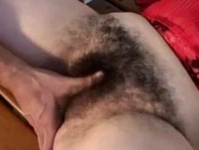 Hairy granny takes a pounding