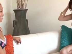 Beautiful lesbian girls licking their juicy pussies