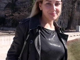 German scout - big hanging natural boobs teen talk to fuck at pickup casting