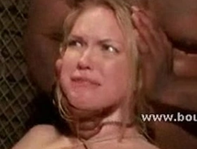 Blonde maid gets her cunt abused