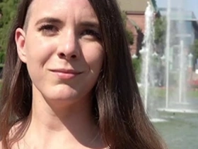 German scout - echter anal orgasmus outdoor sex f�r teen mina bei strassen casting