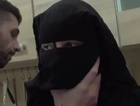 Hairy muslim wife was punished by hard sex