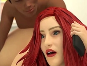 Giving my stepmom that big dick in the tub